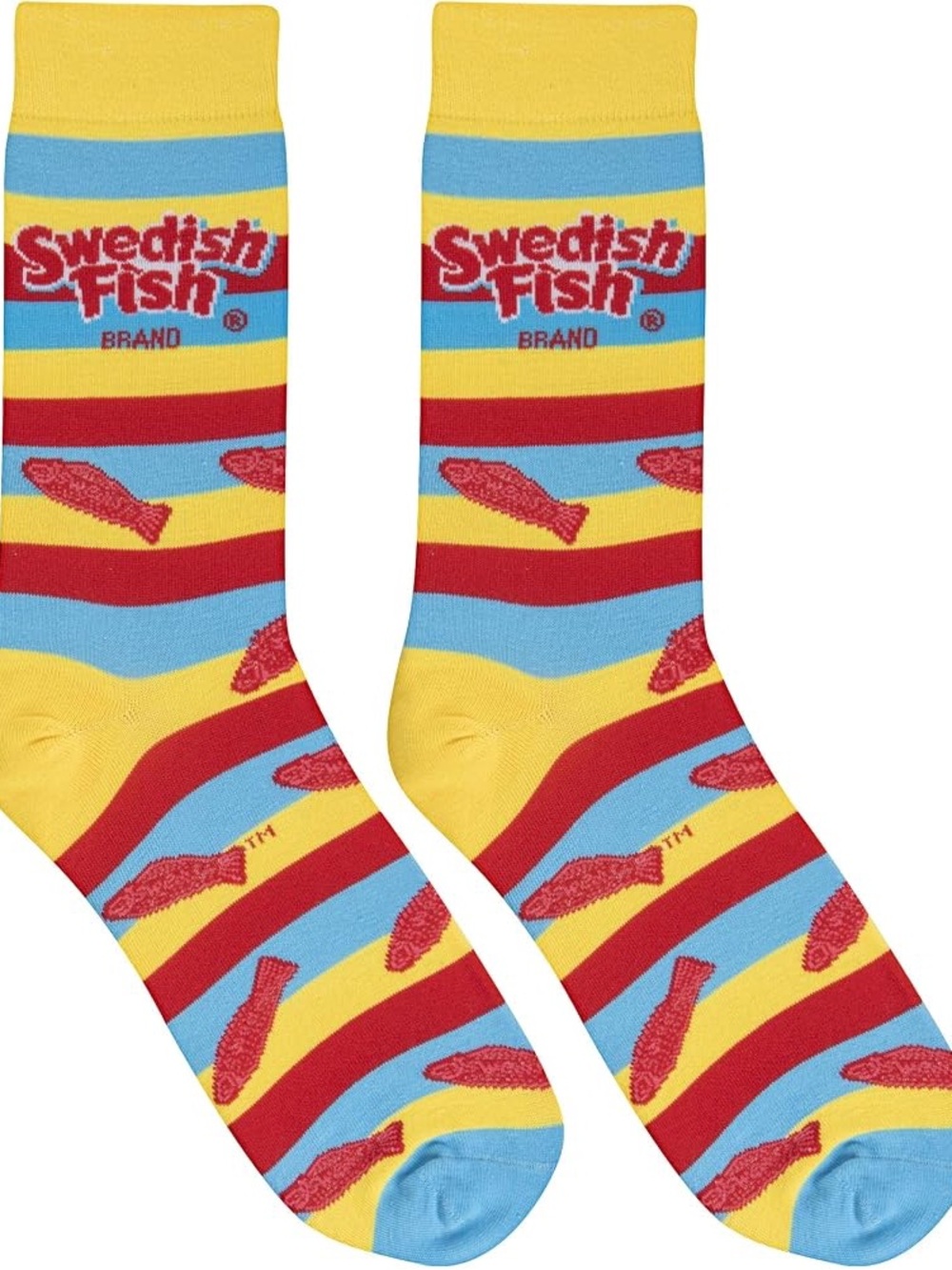 Odd Sox Swedish Fish Candy Men’s Crew Socks Size 6-12 Novelty Candy NWT